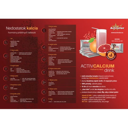 A3 poszter Kalcium, amely hiányt okoz